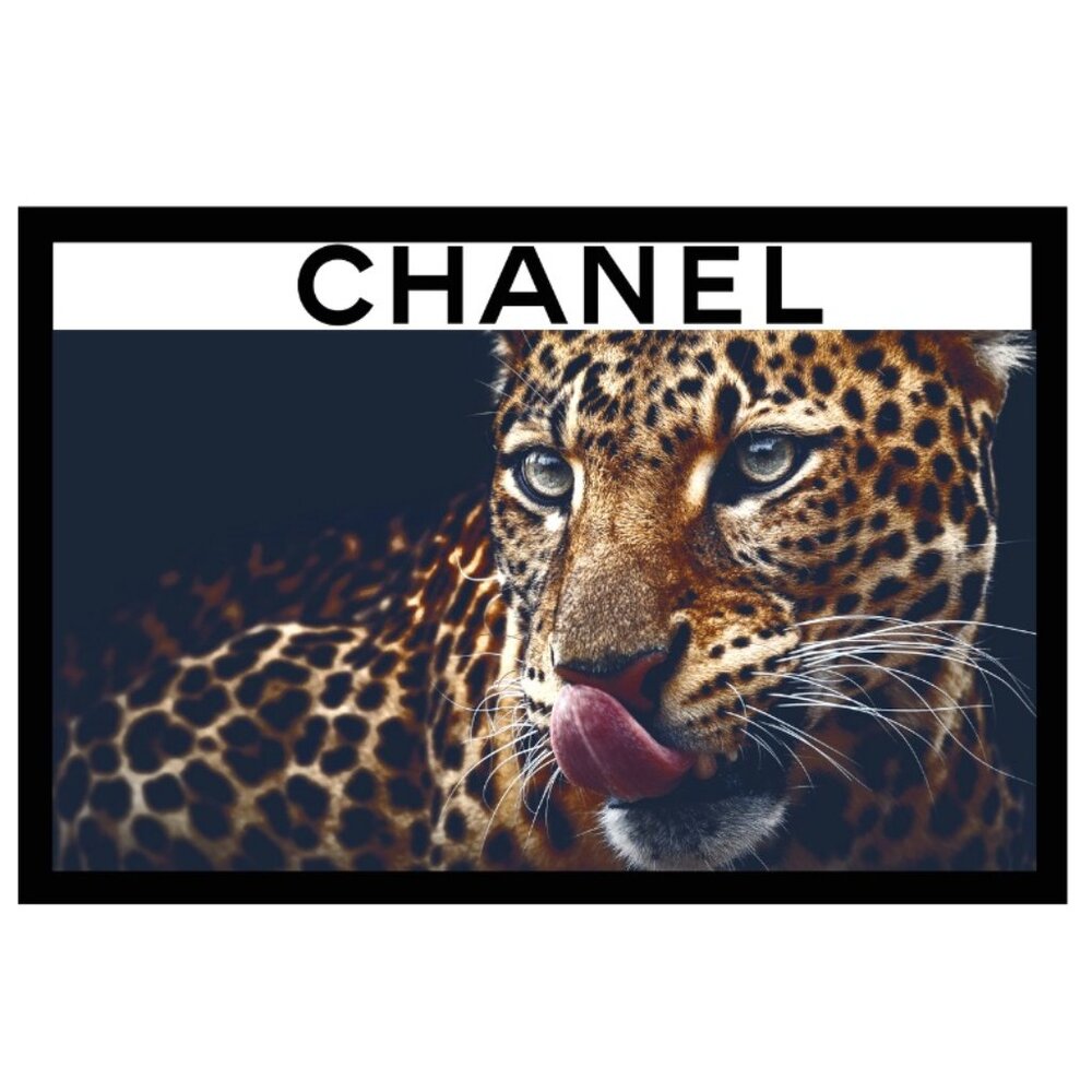 Chanel Leopard Art Print Fashion Wall Decor - Unframed Print 18x12